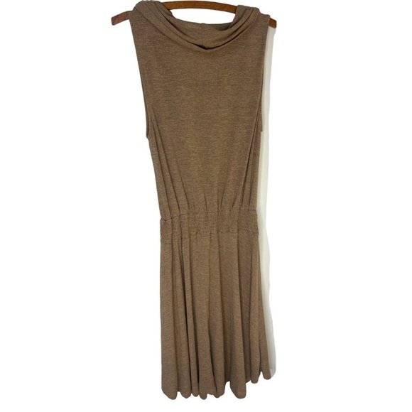 SOFT SURROUNDINGS Kerry Cowl Neck Sleeveless Knit Dress Tan Size Medium - Picture 4 of 16